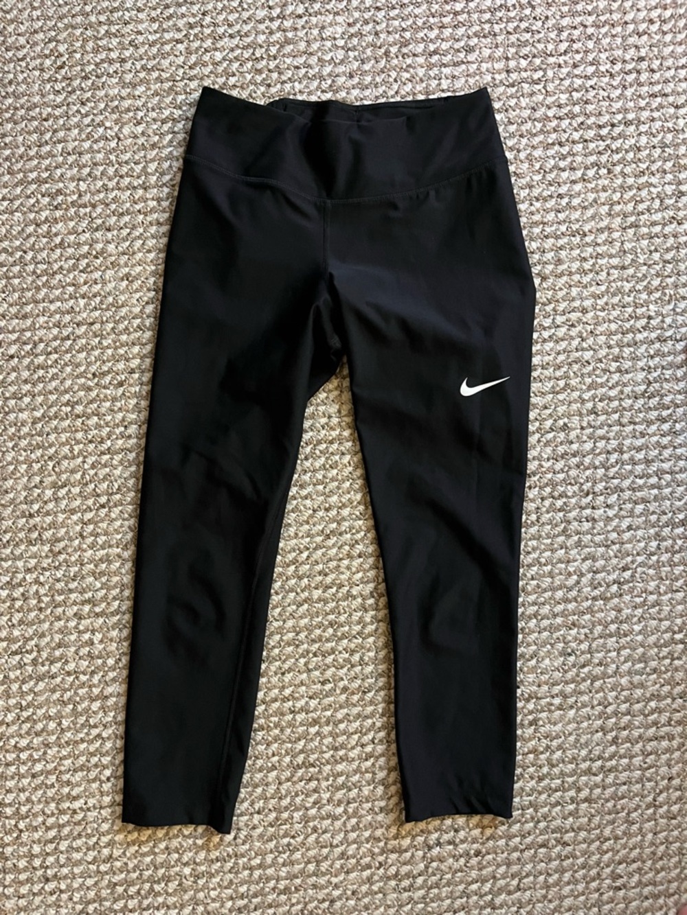 Nike Black Women’s Leggings with White Swoosh